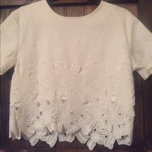 Beautiful Midi/Crop Crochet  Top.